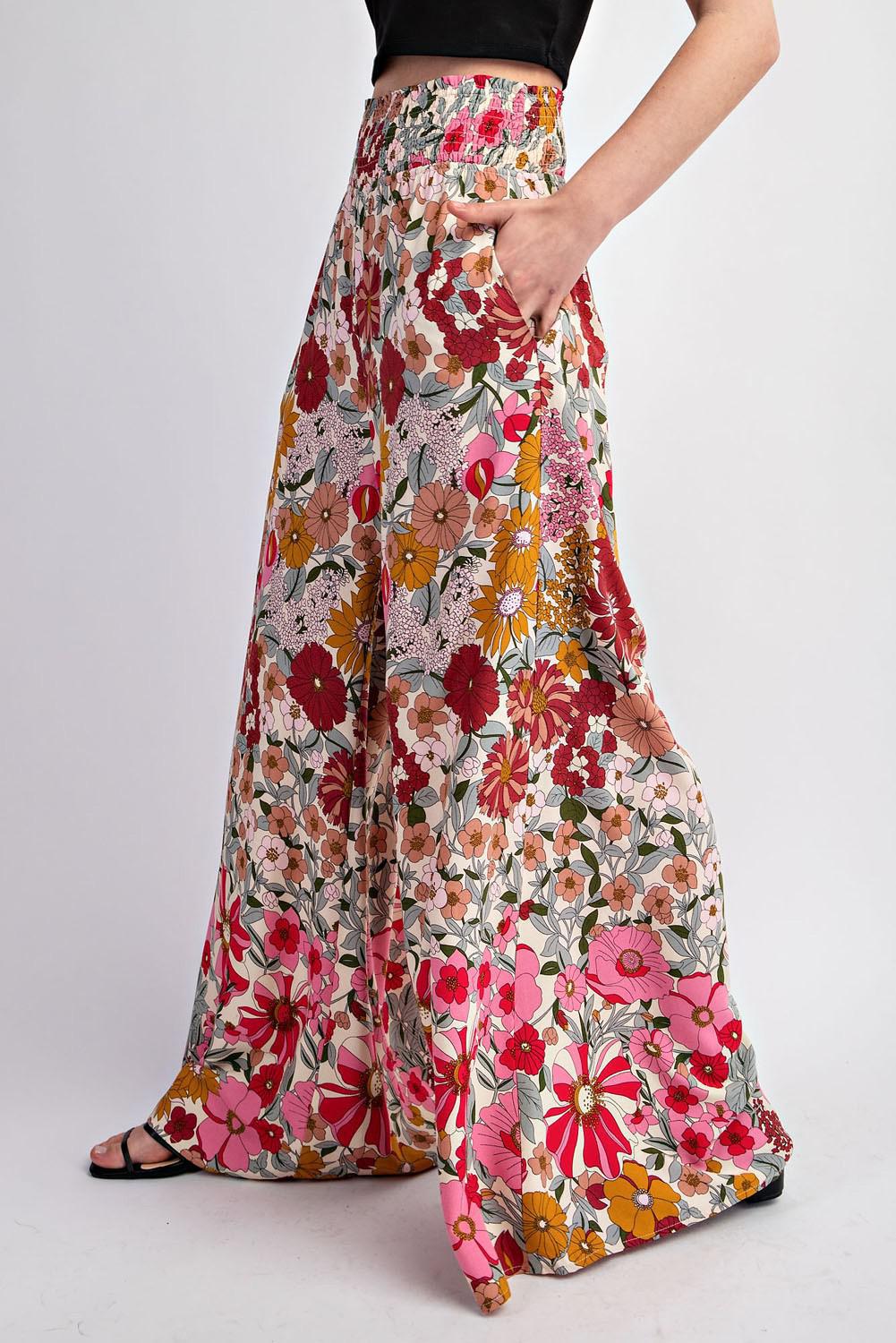 Ruby | Floral Wide Leg Pants