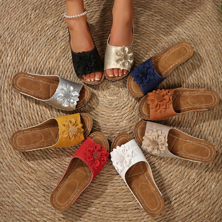 Stacy | Retro Low Heel Platform Sandals
