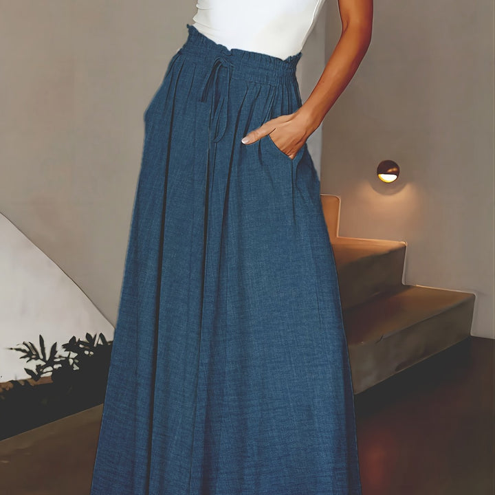 Kayla | Drawstring Wide Leg Pants