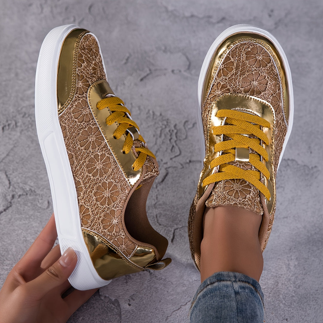 Wren | Breathable Lace-Up Sneakers