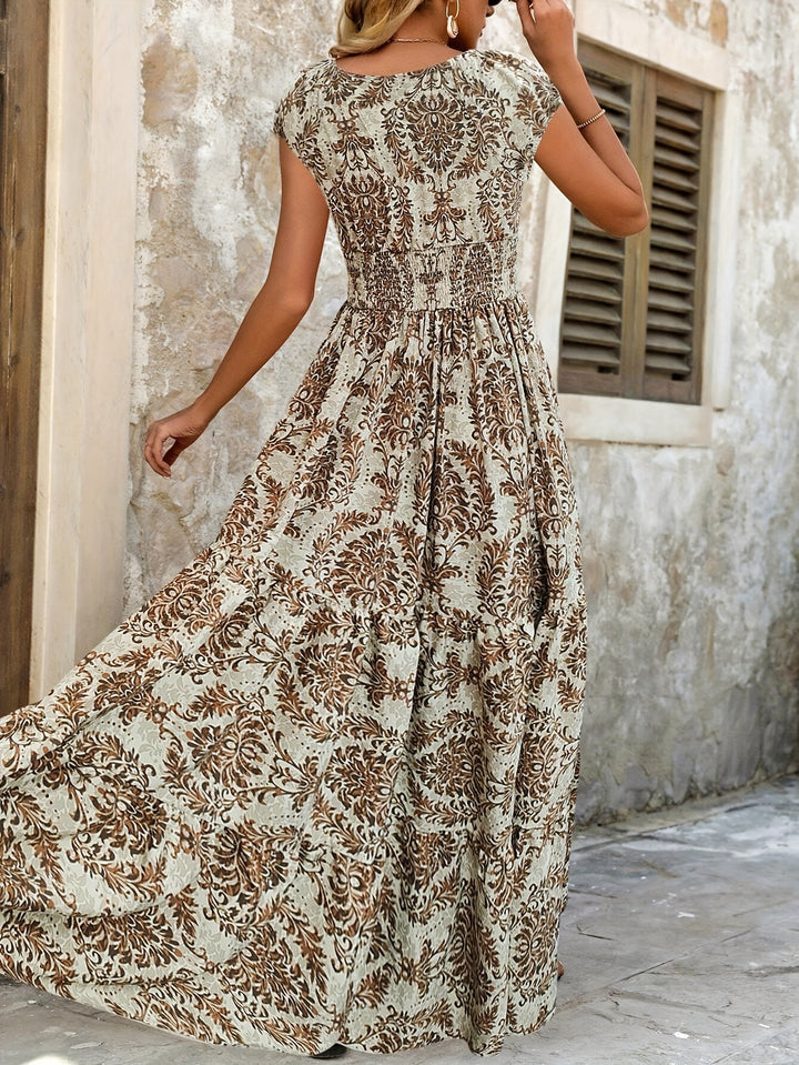 Wendy | Patchwork Print Maxi Dress