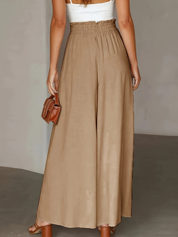 Riley | High Waist Drawstring Wide Leg Pants