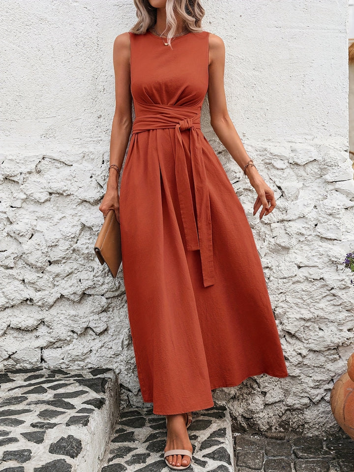 Kathleen | Sleeveless Bow Dress