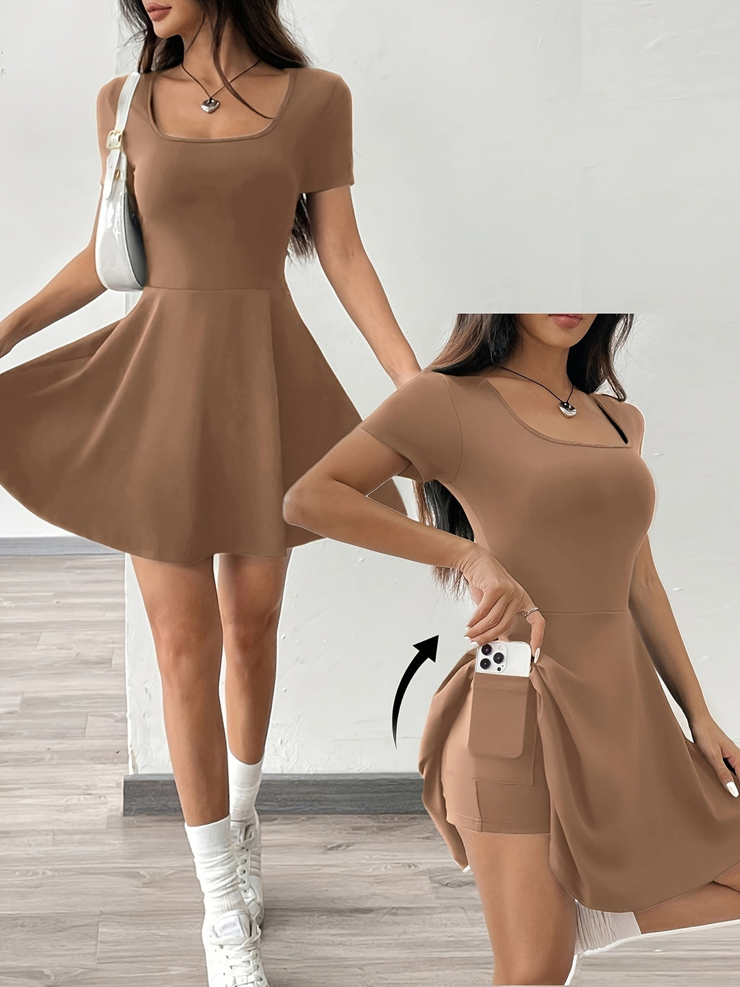 Bonnie | Square Neck Everyday Dress