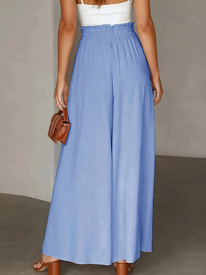 Riley | High Waist Drawstring Wide Leg Pants