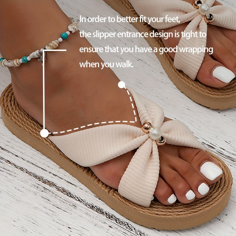 Jaime | Handmade Beaded Flat Slides