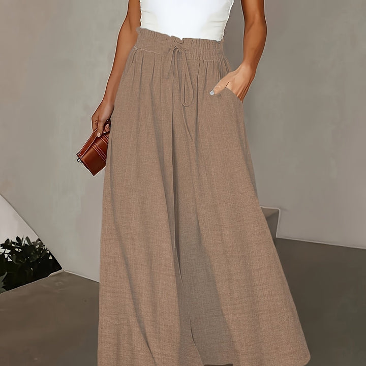 Kayla | Drawstring Wide Leg Pants