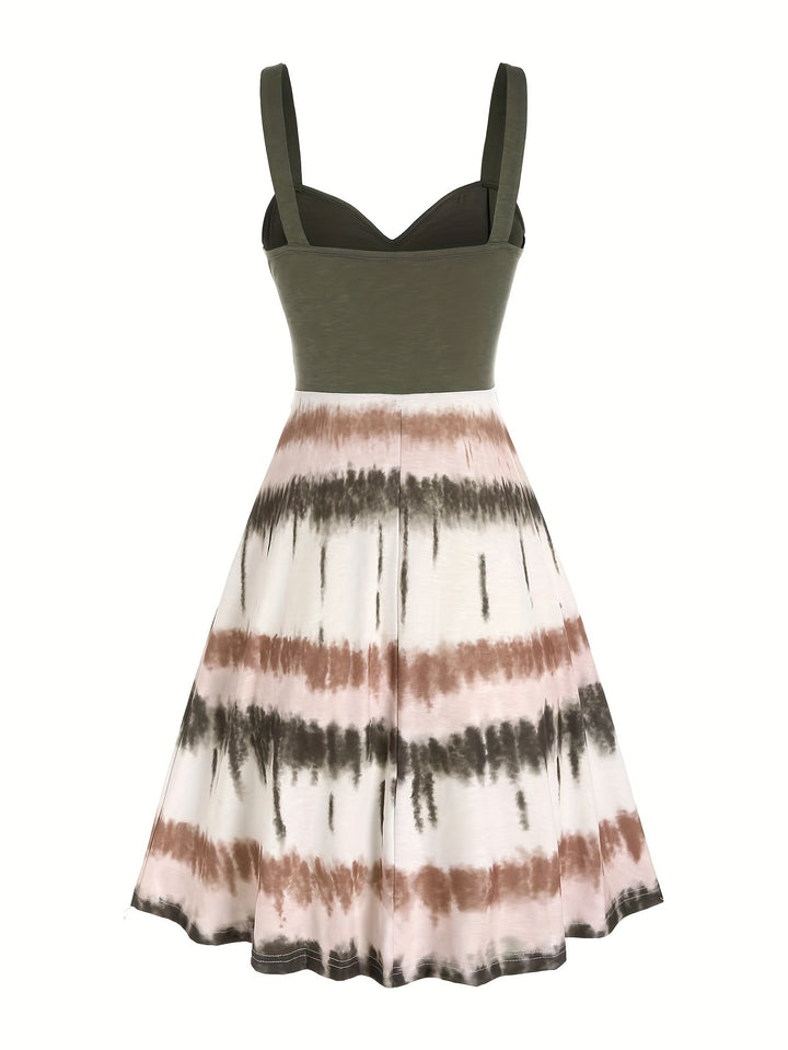 Kendra | Tie Dye Button Front Dress