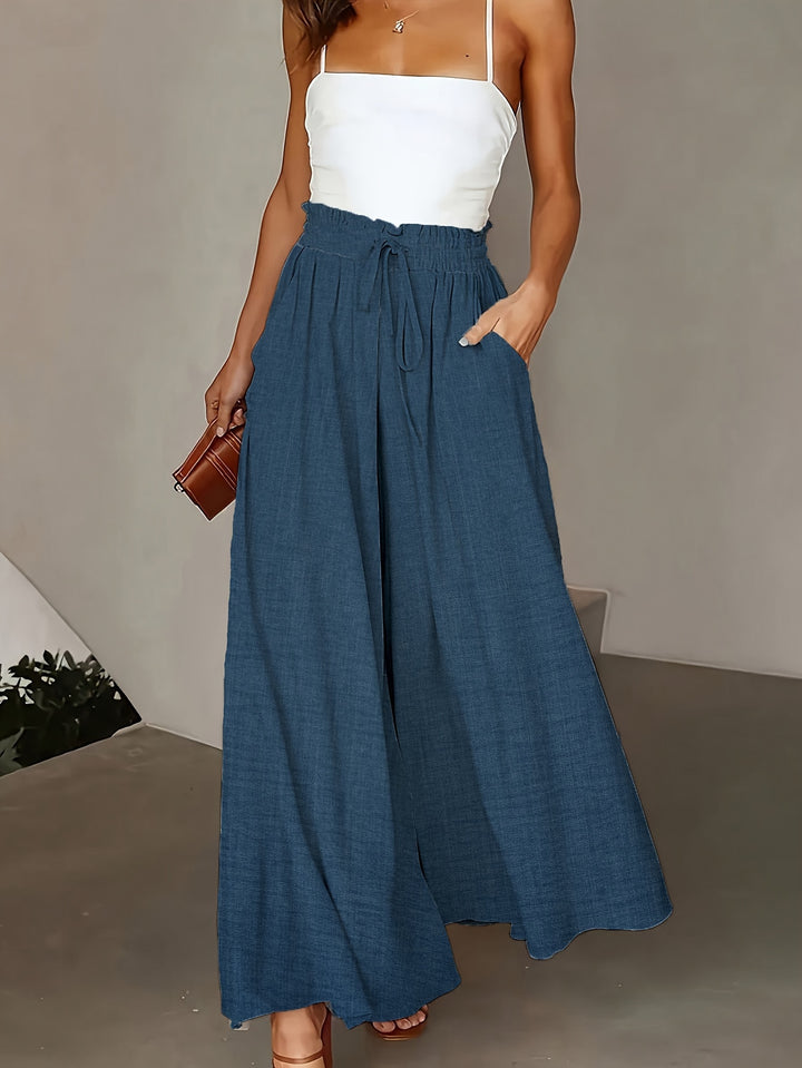 Kayla | Drawstring Wide Leg Pants