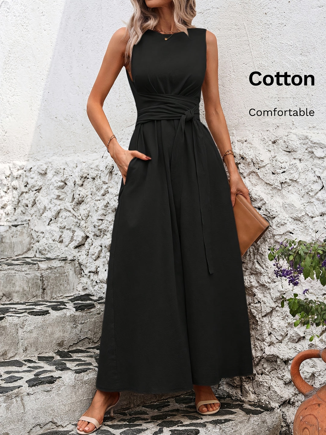 Kathleen | Sleeveless Bow Dress