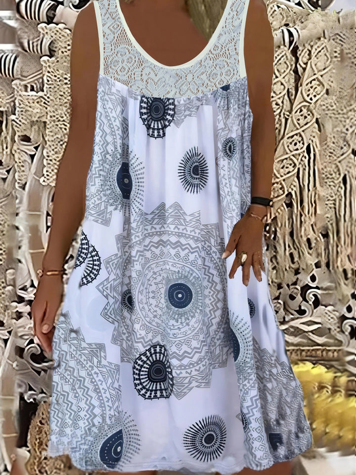 Gwen | Lace Hem A-Line Dress