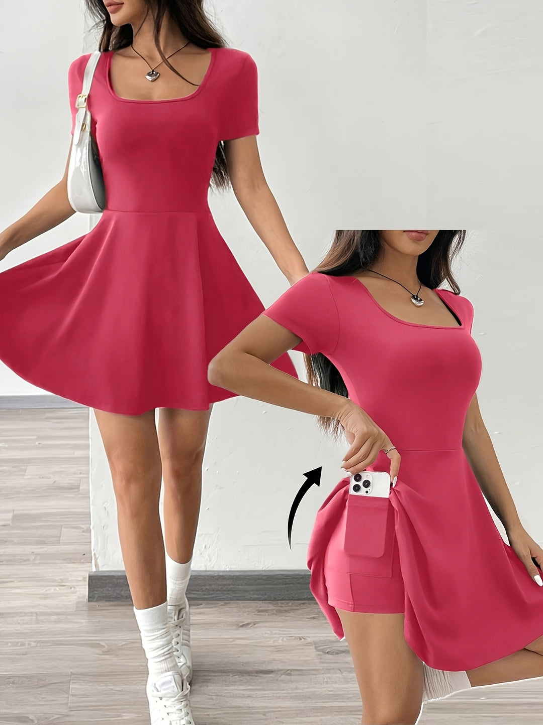 Bonnie | Square Neck Everyday Dress