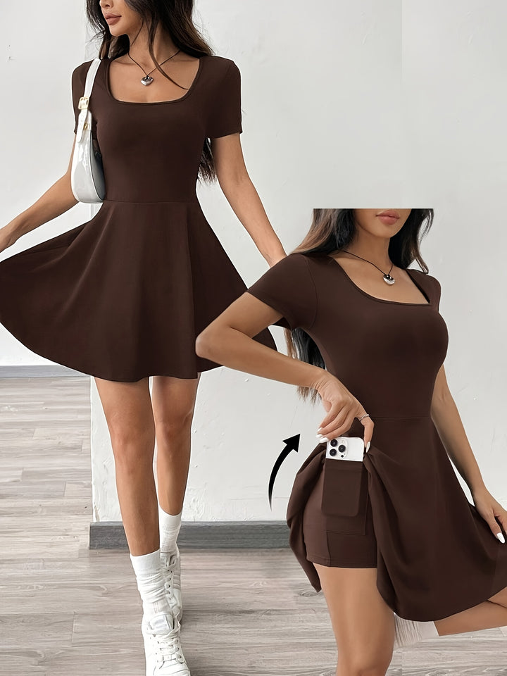 Bonnie | Square Neck Everyday Dress