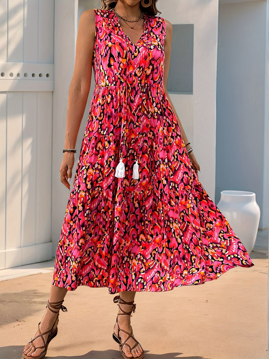 Darcy | Bohemian Tassel Sleeveless Dress