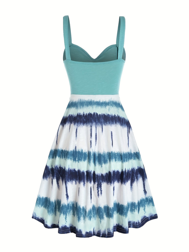 Kendra | Tie Dye Button Front Dress