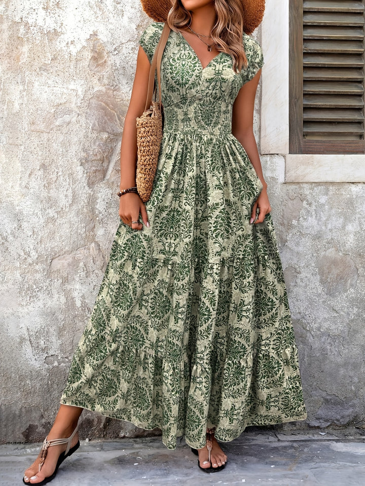 Wendy | Patchwork Print Maxi Dress