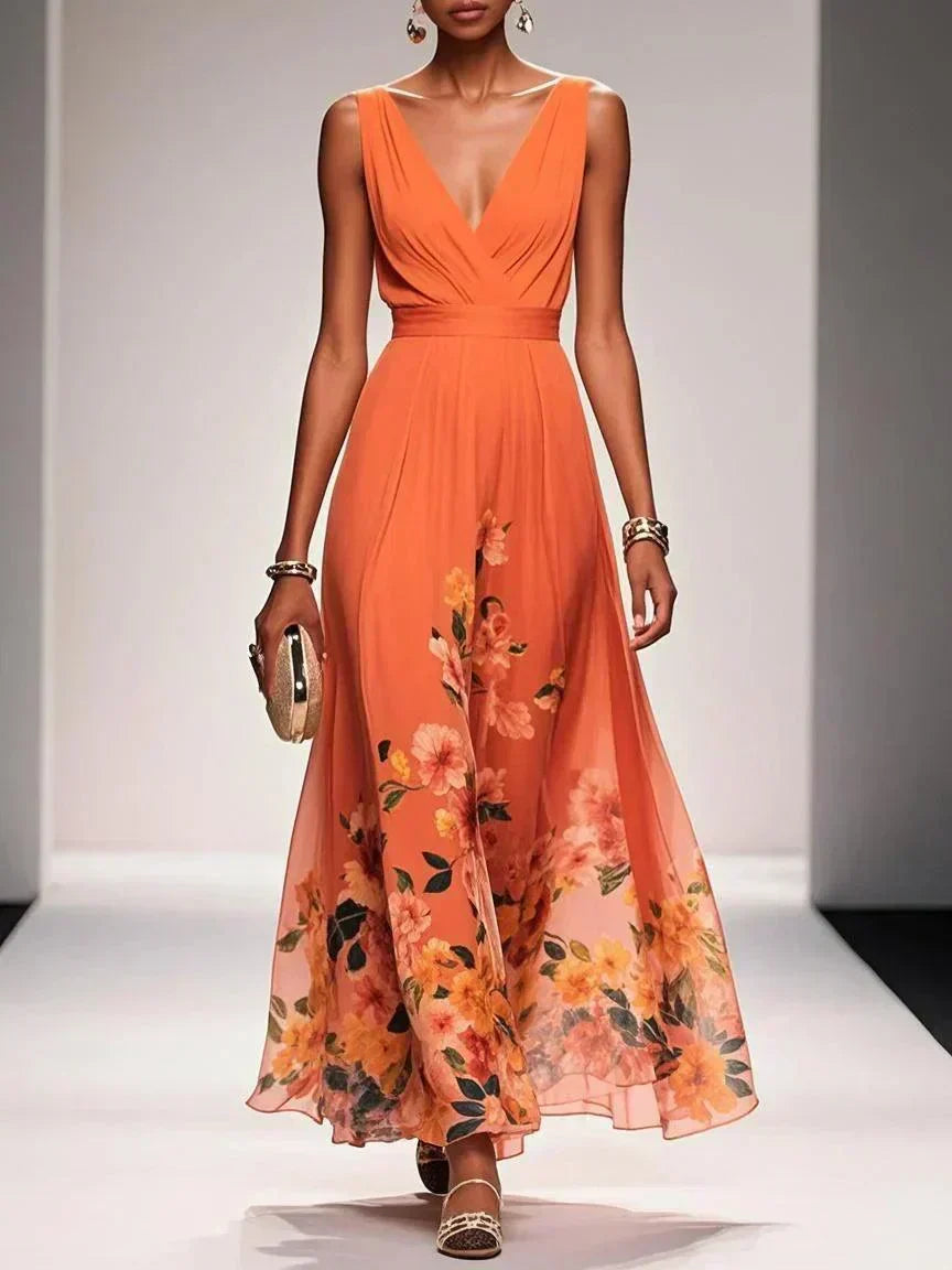 Fiona | Women Floral Print Wedding Guest Dress