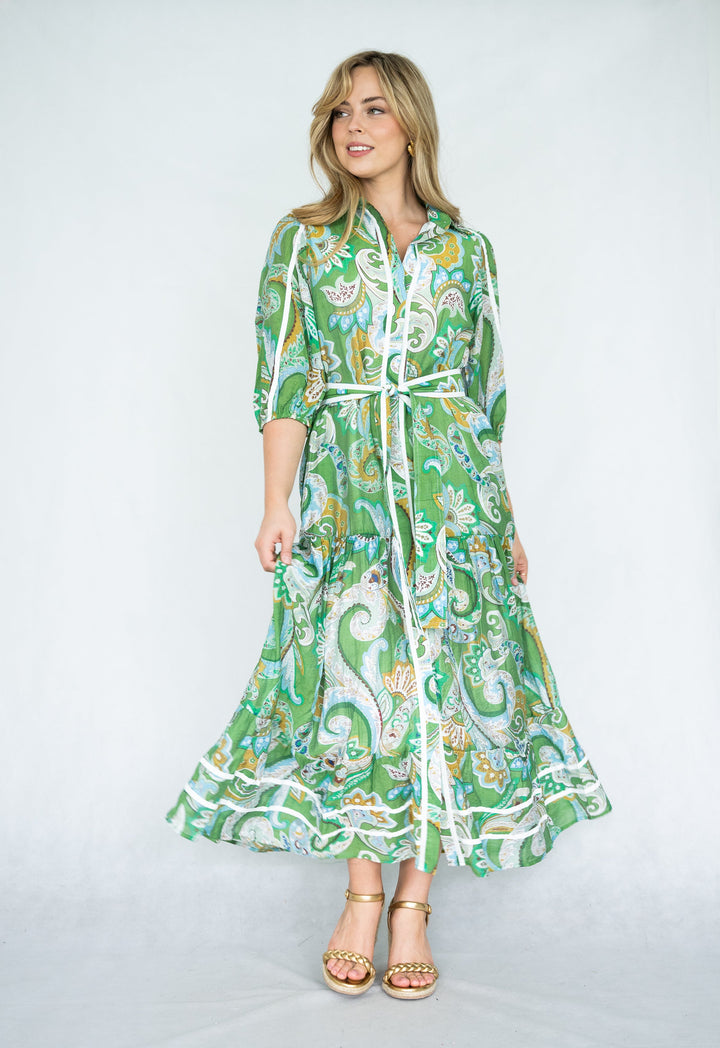 Adeline | Paisley Print Maxi Dress
