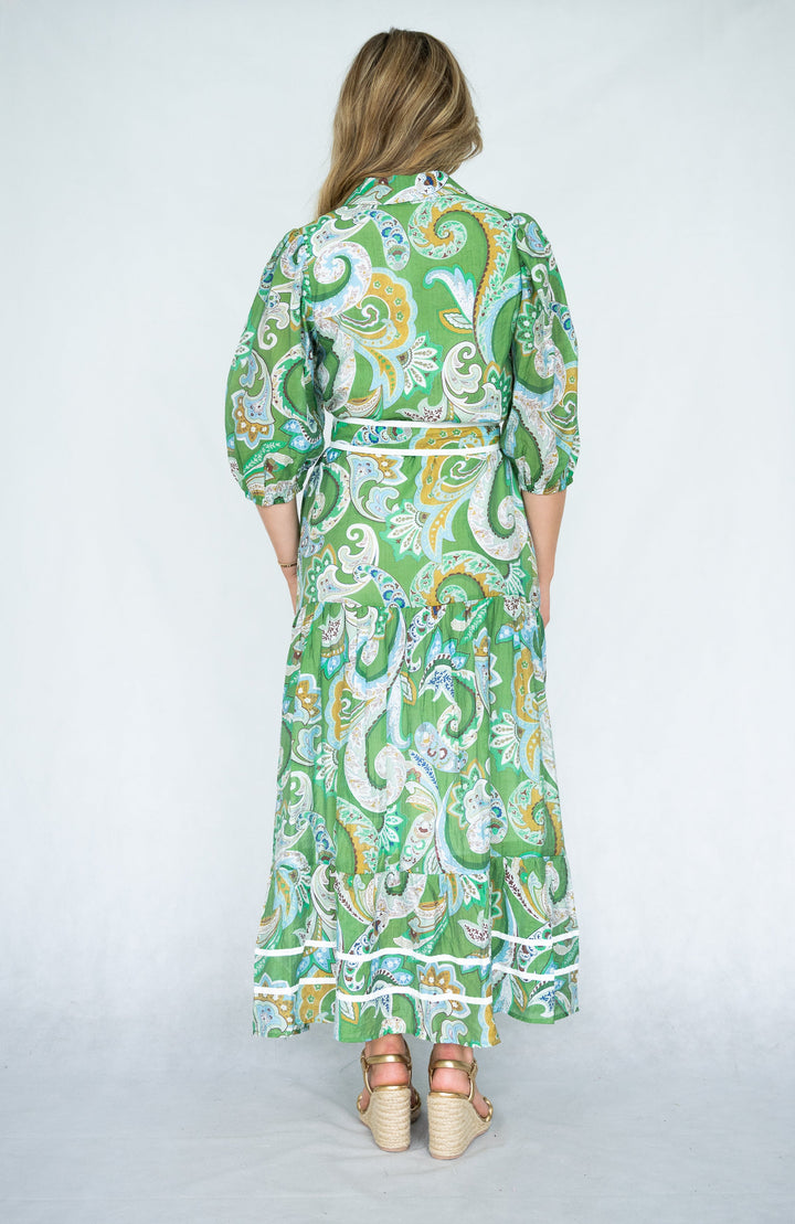 Adeline | Paisley Print Maxi Dress