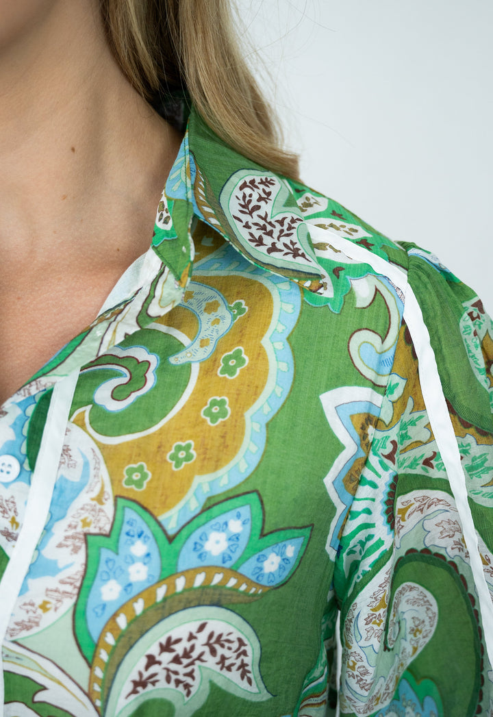 Adeline | Paisley Print Maxi Dress