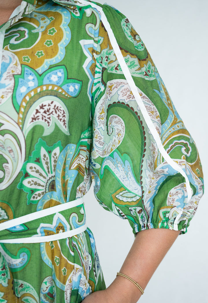 Adeline | Paisley Print Maxi Dress