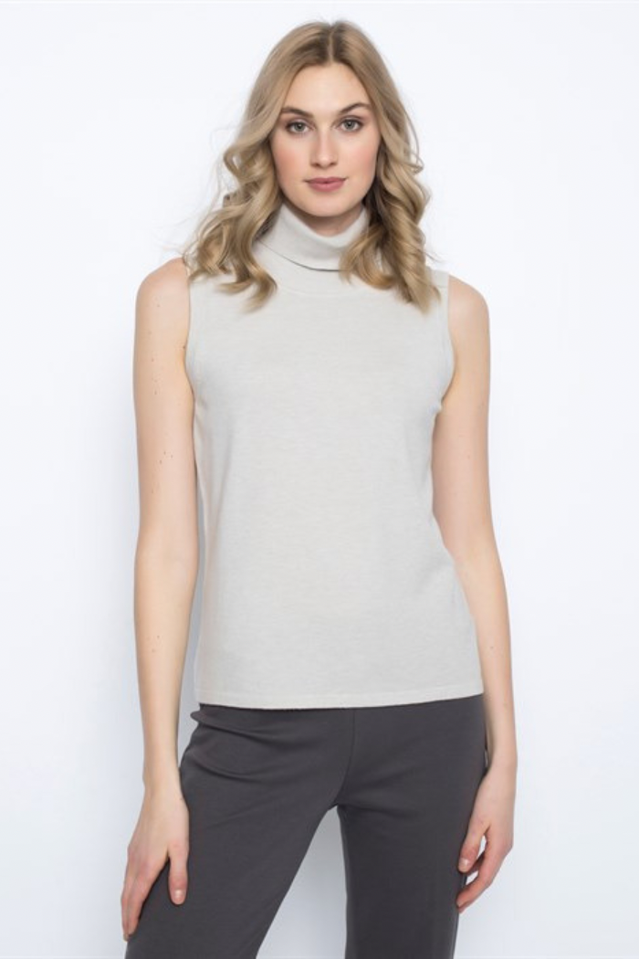 Peyton | Sleeveless Turtleneck Top