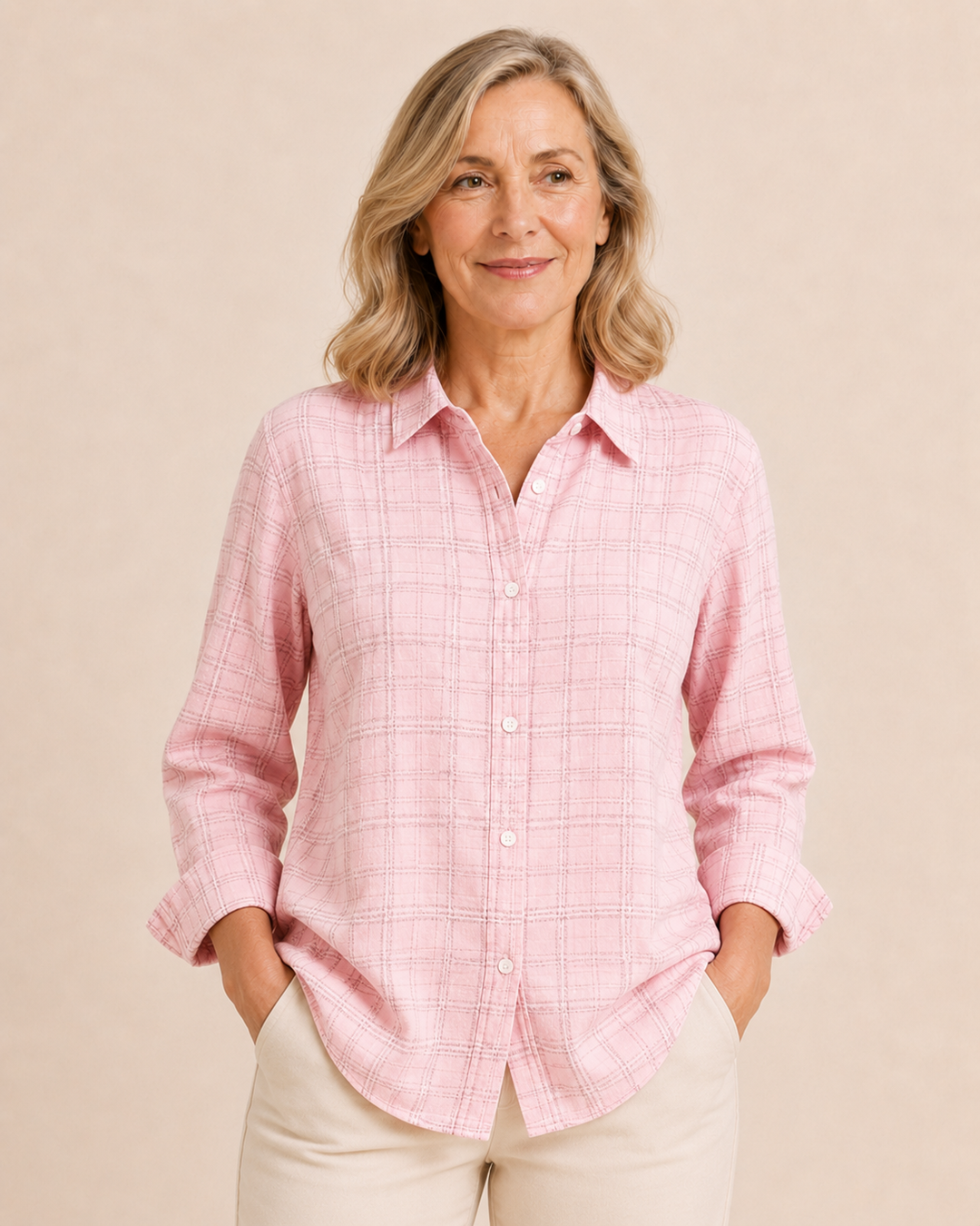 Nell | Textured Cotton Shirt