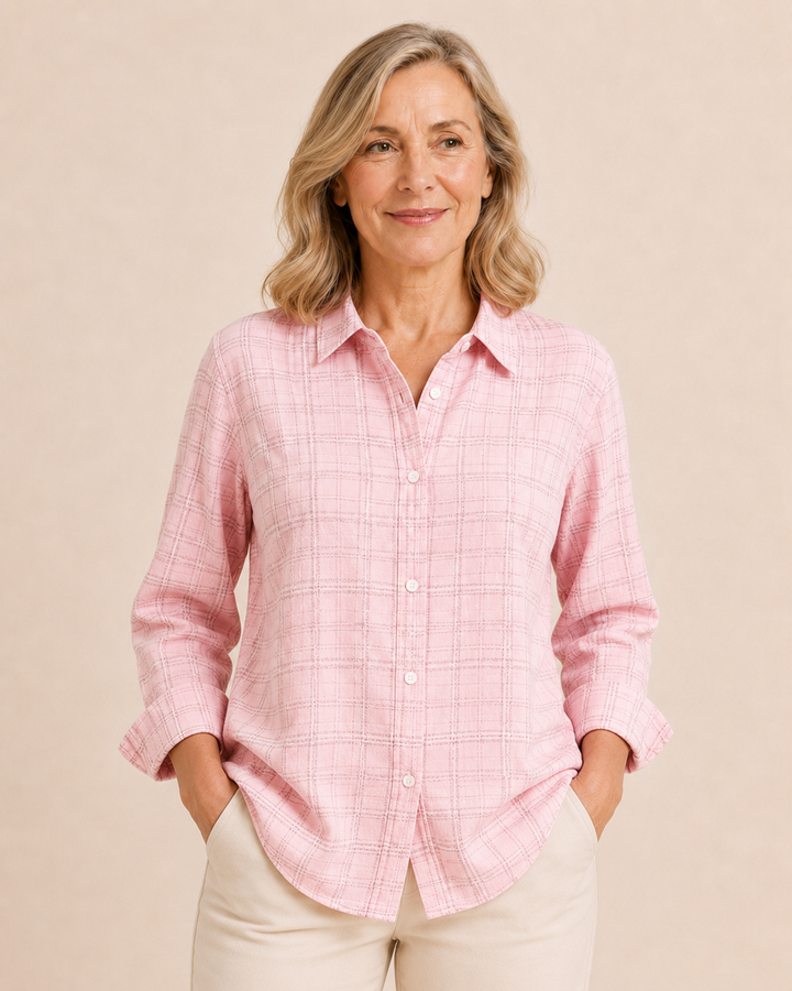 Nell | Textured Cotton Shirt