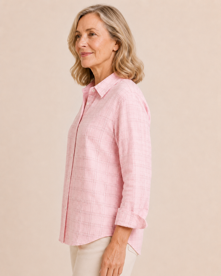 Nell | Textured Cotton Shirt