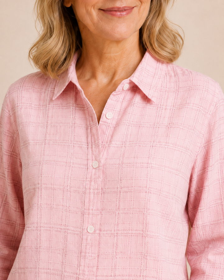 Nell | Textured Cotton Shirt
