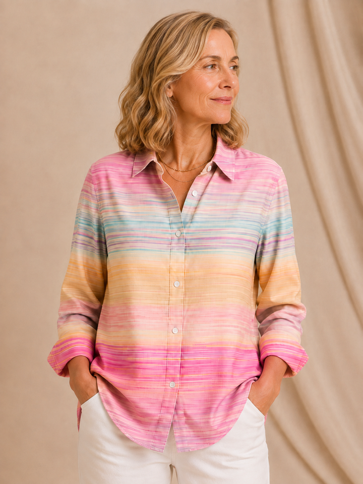 Frankie | Sunset Stripe Shirt