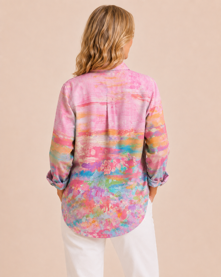 Hattie | Painted Print Shirt