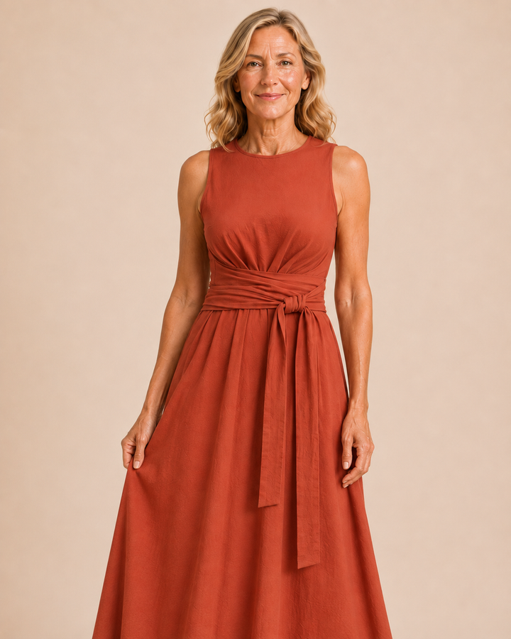 Kathleen | Sleeveless Bow Dress