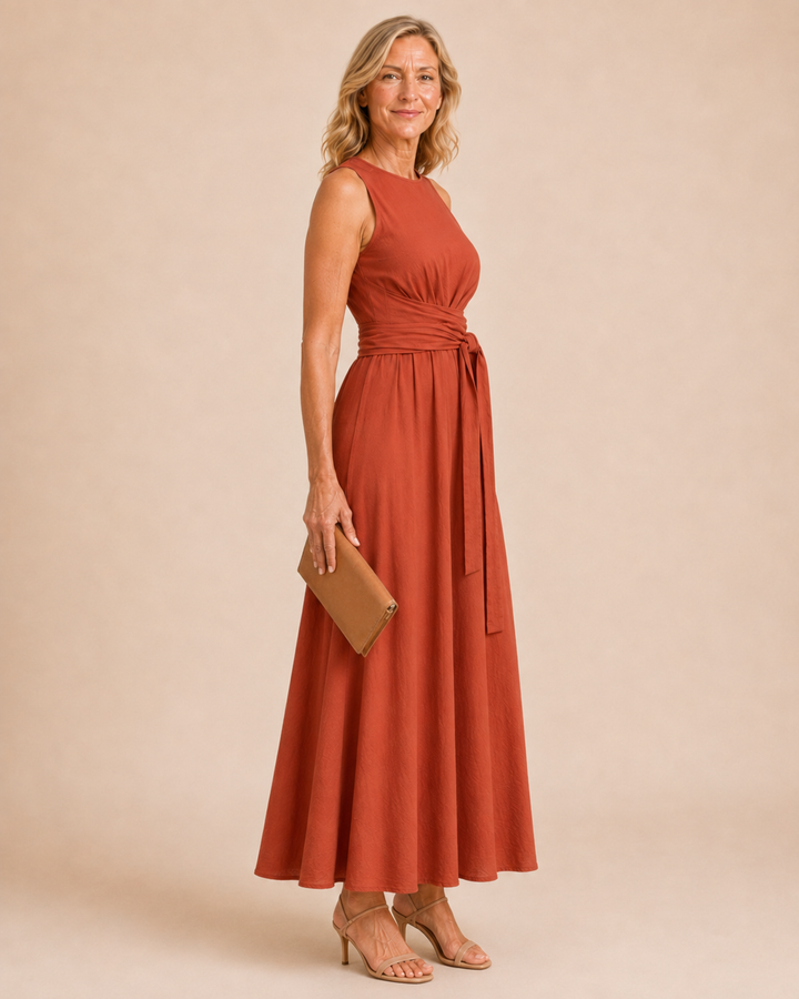 Kathleen | Sleeveless Bow Dress