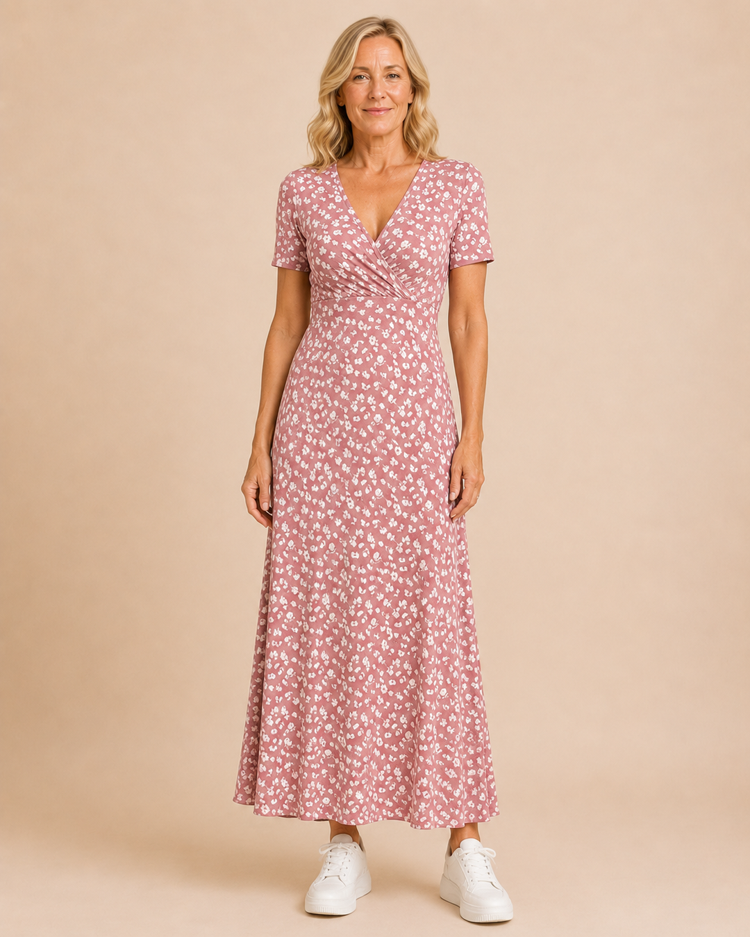 Colleen | Ditsy Floral V-Neck Dress