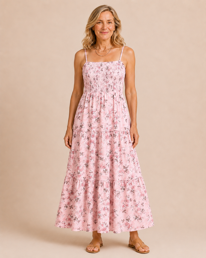 Roxie | Bohemian Floral Midi Dress