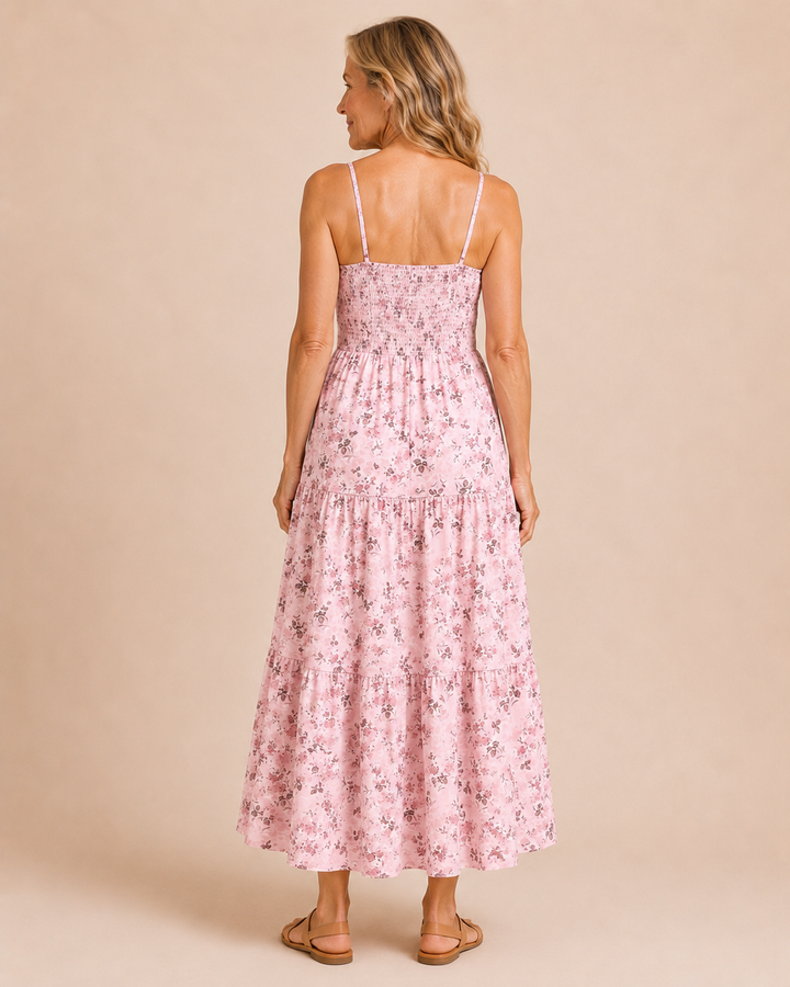 Roxie | Bohemian Floral Midi Dress