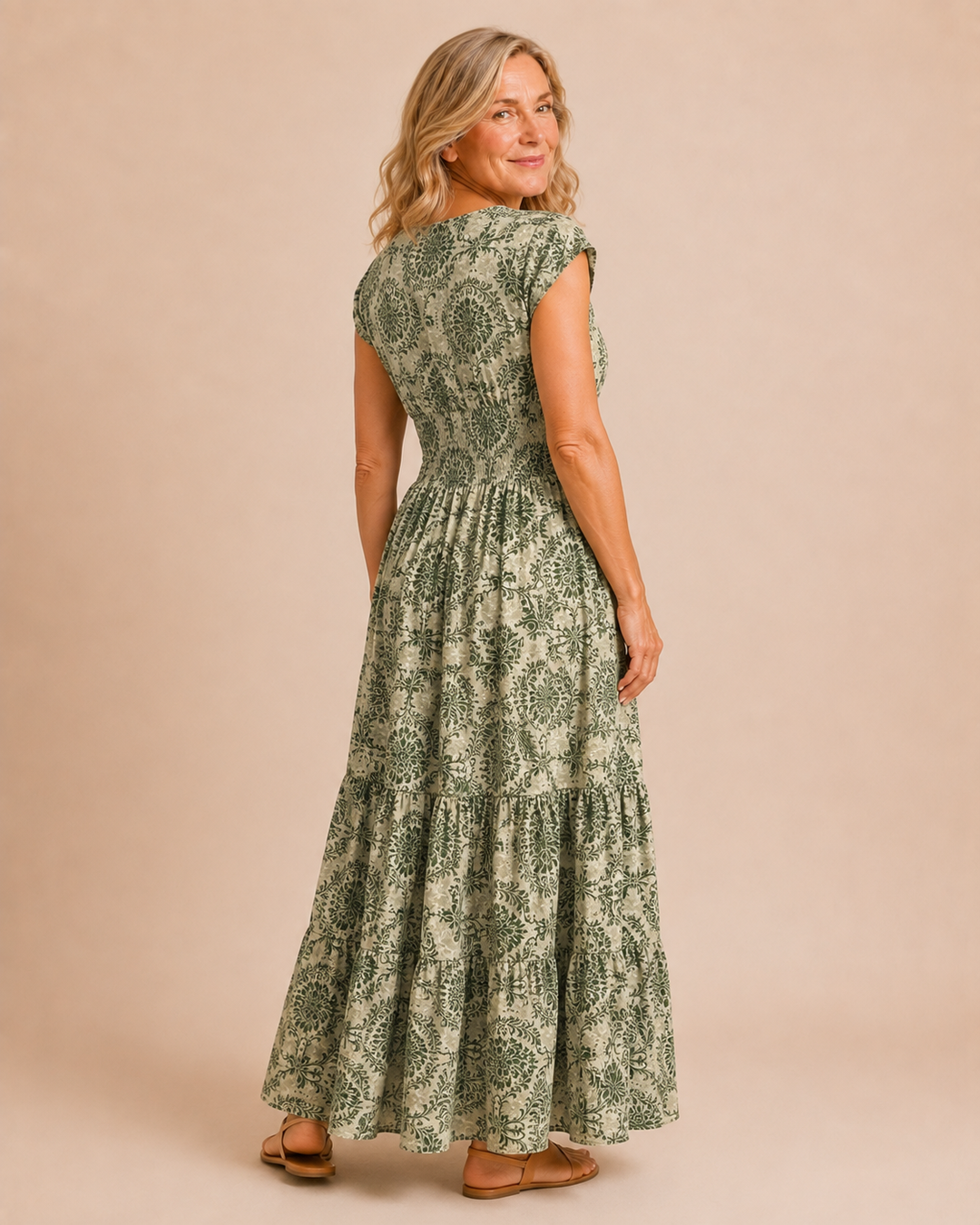 Wendy | Patchwork Print Maxi Dress