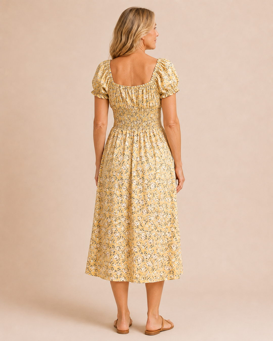 Marissa | Bohemian Pleated Midi Dress