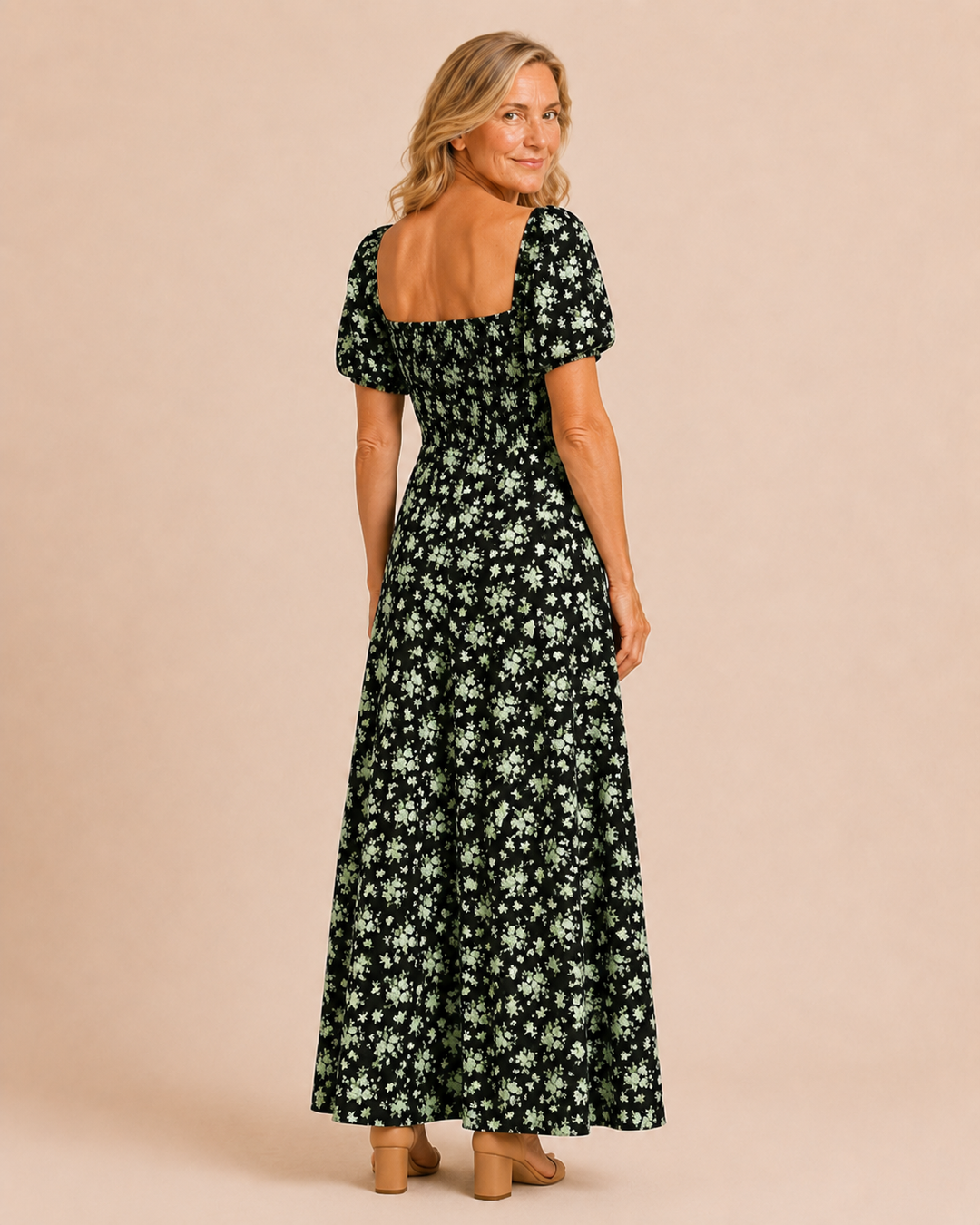 Tanya | Printed Split Hem Dress