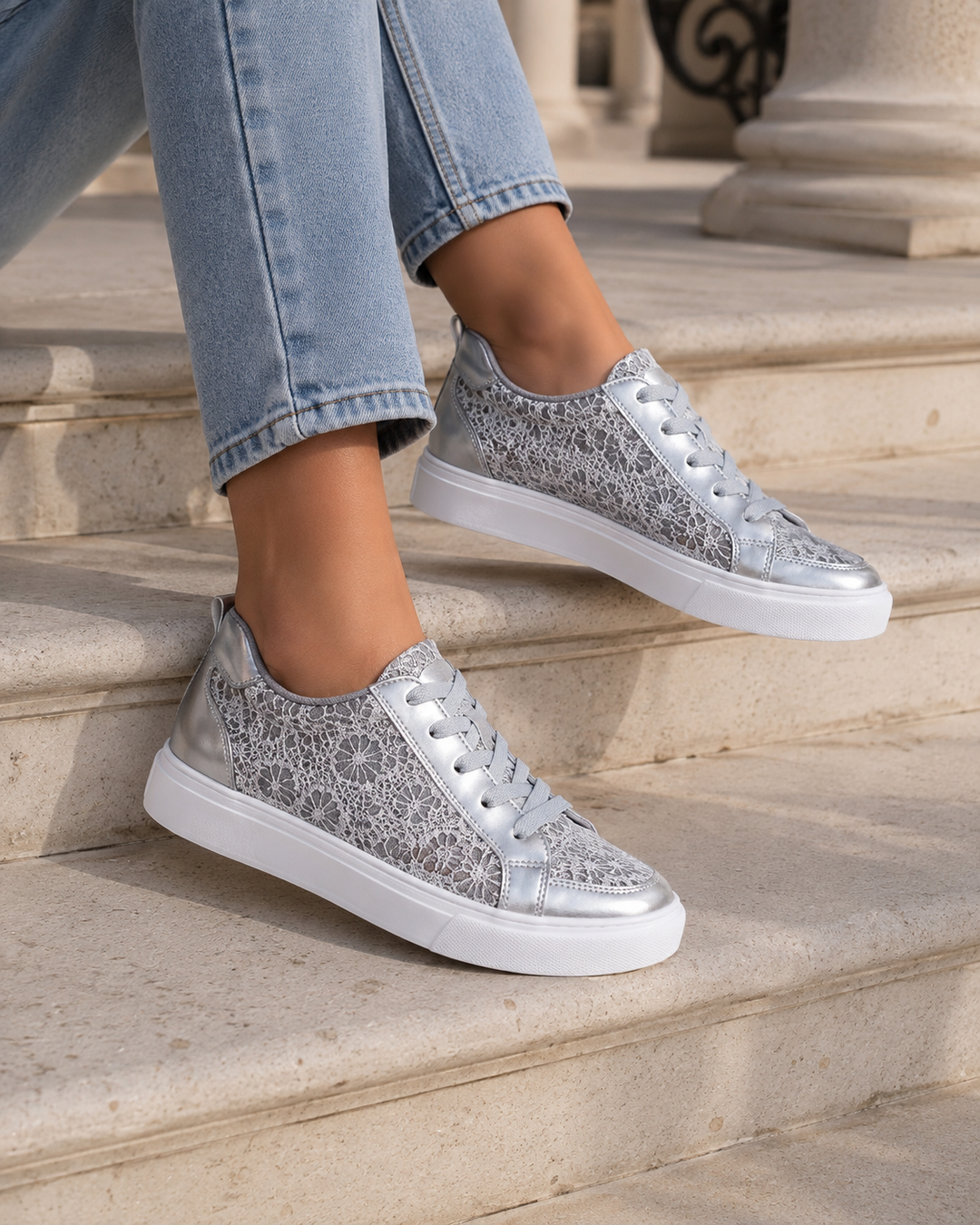 Wren | Breathable Lace-Up Sneakers