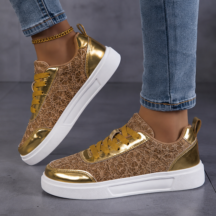 Wren | Breathable Lace-Up Sneakers