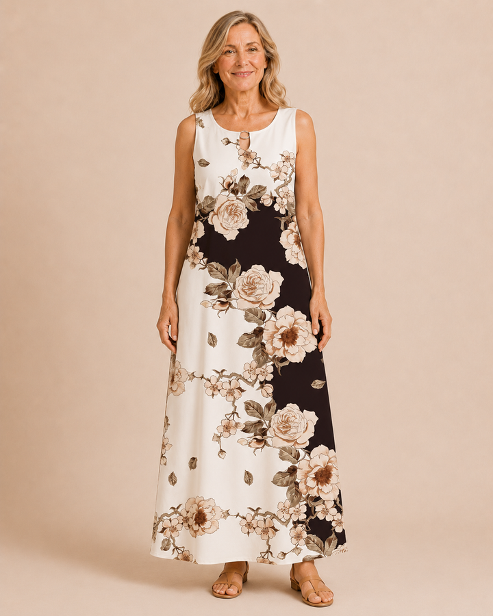 Meredith | Floral Swing Dress with Pockets