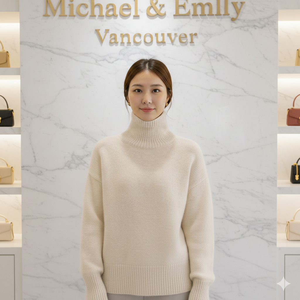 Isabella | Cashmere High Neck Sweater