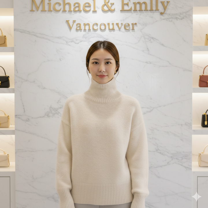 Isabella | Cashmere High Neck Sweater