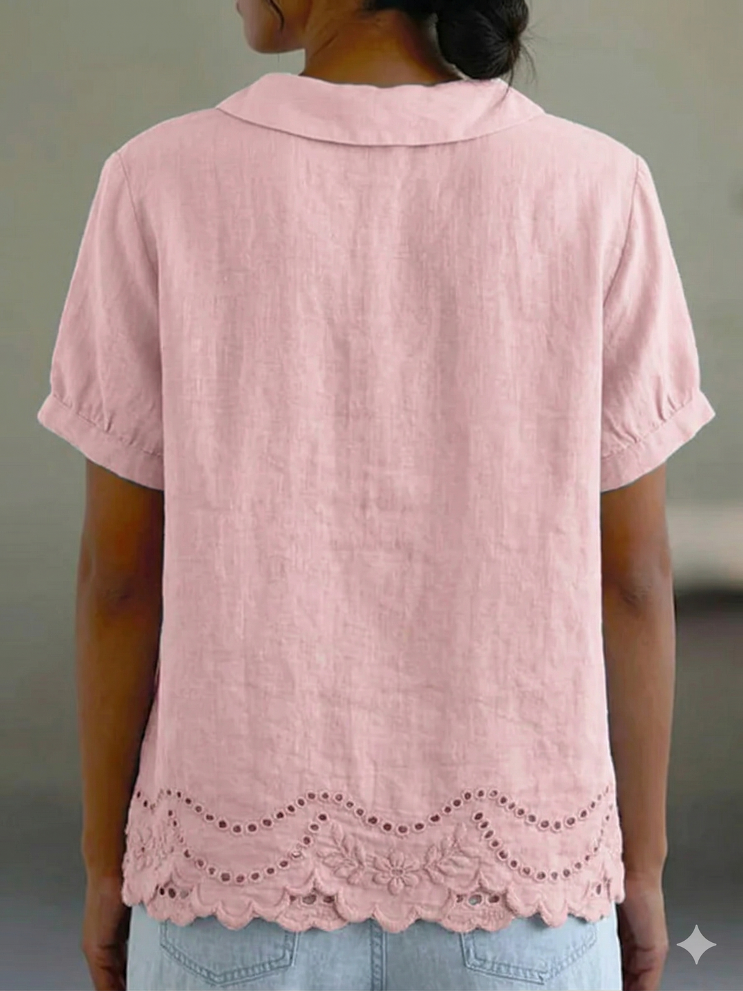 Lily | Floral Embroidered Shirt