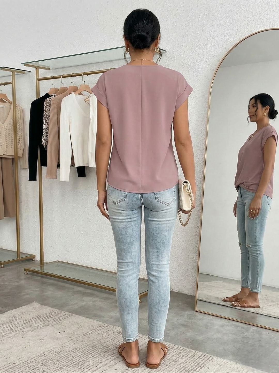 Cleo™ | Casual Sweetheart Neckline T-Shirt