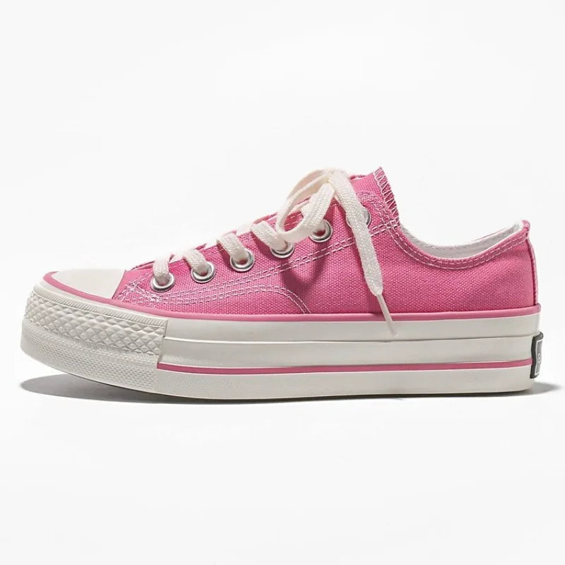 Everly | Orthopedic Platform Canvas Sneakers