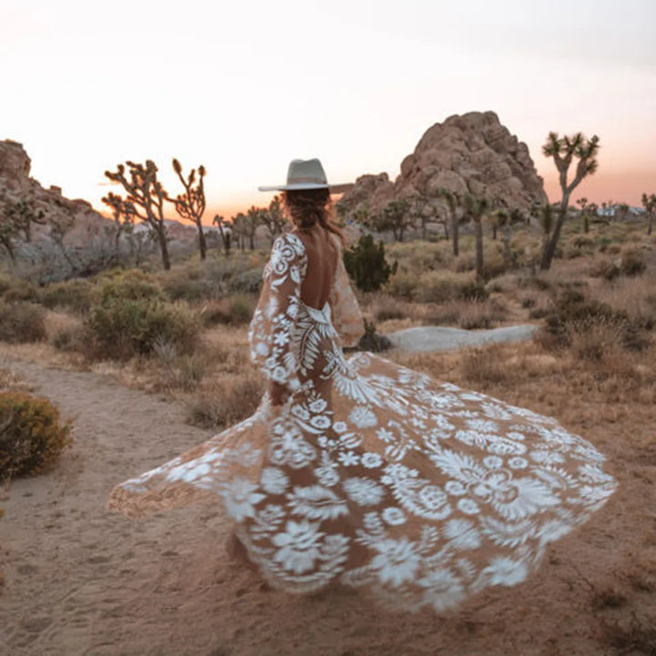 Paige | Floral Flared Sleeve Maxi Dress