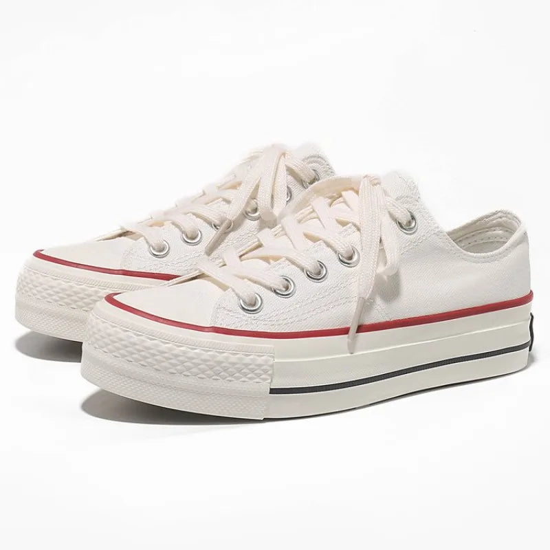 Everly | Orthopedic Platform Canvas Sneakers